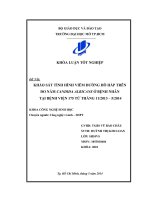 Khảo sát tình hình viêm đường hô hấp trên do nấm Candida Albicans ở bệnh nhân tại Bệnh viện 175 từ tháng 11 năm 2013 đến 5 năm 2014