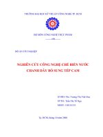 nghiên cứu công nghệ chế biến nước chanh dây bổ sung tép cam 1