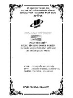 Phân tích chất lượng tín dụng doanh nghiệp tại Ngân hàng Kỹ thương Việt Nam chi nhánh Quang Trung