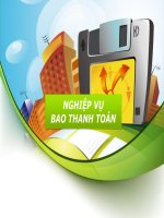 Báo cáo môn Ngân hàng thương mại NGHIỆP VỤ BAO THANH TOÁN
