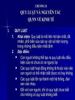 quy luật và nguyên tắc quản lý kinh tế về kinh tế