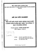 một số giải pháp giúp nâng cao chất lượng sản phẩm may mặc tại công ty may phương đông