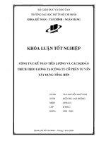Công tác kế toán tiền lương và các khoản trích theo lương tại Công ty cổ phần tư vấn xây dựng tổng hợp