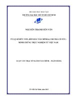 Tỷ lệ sở hữu vốn, đòn bẩy tài chính và chi trả cổ tức. Minh chứng thực nghiệm từ Việt Nam