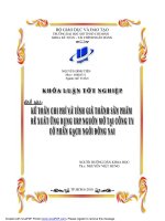 Kế toán chi phí và tính giá thành sản phẩm đề xuất ứng dụng ERP nguồn mở tại công ty cổ phần gạch ngói Đồng Nai