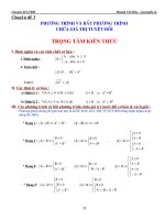 Phương trình  bất phương trình chứa dấu trị tuyệt đối