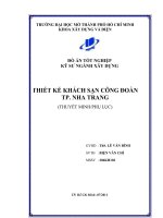 Thiết kế khách sạn công đoàn thành phố Nha Trang