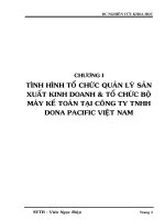 Một số giải pháp nhằm cải thiện tình hình tài chính và nâng cao hiệu quả sử dụng vốn tại Công ty DONA PACIFIC
