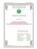 QUẢNG CÁO TƯƠNG TÁC  TRỰC TUYẾN VÀ ĐỀ XUẤT NHỮNG  ỨNG DỤNG THÍCH HỢP TRONG BỐI CẢNH VIỆT NAM