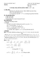 GIÁO ÁN ÔN THI HỌC SINH GIỎI TOÁN 9