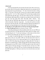 Xếp hạng các danh mục của Việt Nam so với thế giới