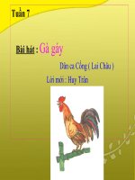 bài giảng âm nhạc 3 bài 7 học hát gà gáy