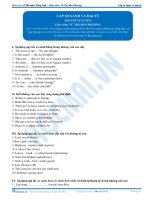 cấp so sánh trong tiếng anh