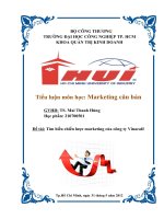 tìm hiểu chiến lược kinh doanh của vinacafe