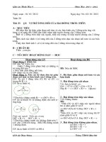 GIÁO ÁN HÌNH HỌC LỚP 9 HỌC KÌ 2