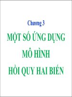 chương 3 một số ứng dụng của mô hình hồi quy 2 biến