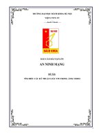 tìm hiểu các kỹ thuật giấu tin trong ảnh, video