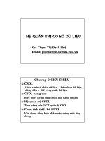 giới thiệu về hệ quản trị cơ sở dữ liệu