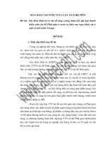 gia đình phật tử và vấn đề tăng cường đoàn kết, tập hợp thanh thiếu niên tín đồ phật giáo ở nơước ta hiện nay qua khảo sát ở một số tỉnh miền trung
