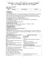 GIÁO ÁN SỐ HỌC LỚP 6 CẢ NĂM