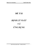 định lý vi-et và ứng dụng