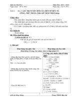 GIÁO ÁN ĐẠI SỐ LỚP 7 HỌC KÌ 1