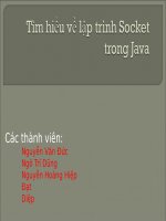tìm hiểu về lập trình socket trong java
