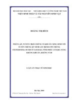 phân lập, tuyển chọn chủng vi khuẩn cộng sinh với tuyến trùng ký sinh gây bệnh côn trùng steinernema sp.tđ3 ở tam đảo, vĩnh phúc có khả năng kháng khuẩn, kháng nấm
