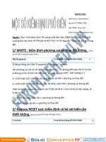 một số kiểm định phổ biến - kinh tế lượng