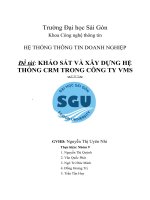 Khảo sát và xây dựng hệ thống crm trong công ty vms