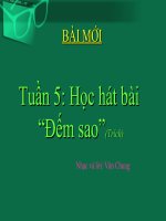 bài giảng âm nhạc 3 bài 6 ôn tập hát đếm sao