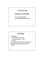 giới thiệu về cơ sở dữ liệu