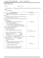 GIÁO ÁN TIẾNG ANH LỚP 9 CẢ NĂM 2 CỘT