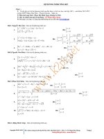 Bài tập hệ phương trình hay