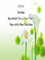 bài giảng âm nhạc 3 bài 4 học hát bài ca đi học (tiếp theo)