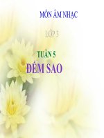 bài giảng âm nhạc 3 bài 5 học hát đếm sao