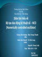 slide tìm hiểu về bộ tạo dao động kỹ thuật số-nco