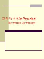 bài giảng âm nhạc 5 tiết 30 học hát bài dàn đồng ca mùa hạ