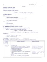 GIÁO ÁN TIẾNG ANH LỚP 9