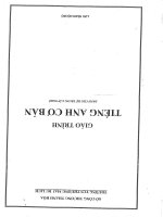 giáo trình tiếng anh cơ bản trường trung cấp thương mại du lịch thanh hóa