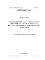 chỉ số huyết áp tâm thu cổ chân cánh tay (abi) ở bệnh nhân đái tháo đường typ 2 điều trị tại bệnh viện đa khoa trung ương thái nguyên