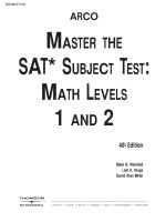 (SÁCH HAY) Master the SAT subject test Math level 1 and 2