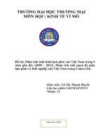 Lạm phát thất nghiệp 5 năm (2009 2013)