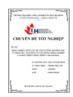 hoàn thiện công tác kế toán công nợ phải thu và phải trả  tại công ty cổ phần xây dựng và phát triển nông thôn 1 thanh hóa[conflict]