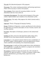 Đề cương ôn tập cuối kì môn chương trình phát triển tiếng anh