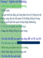 slide bài giảng marketing căn bản chương 3. nghiên cứu marketing