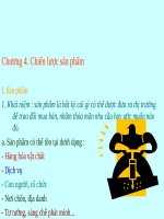 slide bài giảng marketing căn bản chương 4. chiến lược sản phẩm