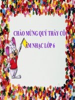 bài giảng âm nhạc 6 bài 2 học hát vui bước trên đường xa