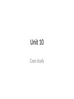 slide tiếng anh chuyên ngành kinh tế business leader unit 10 case study