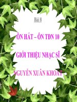 bài giảng âm nhạc 6 bài 8 antt nhạc sĩ nguyễn xuân khoát và bài hát lúa thu
